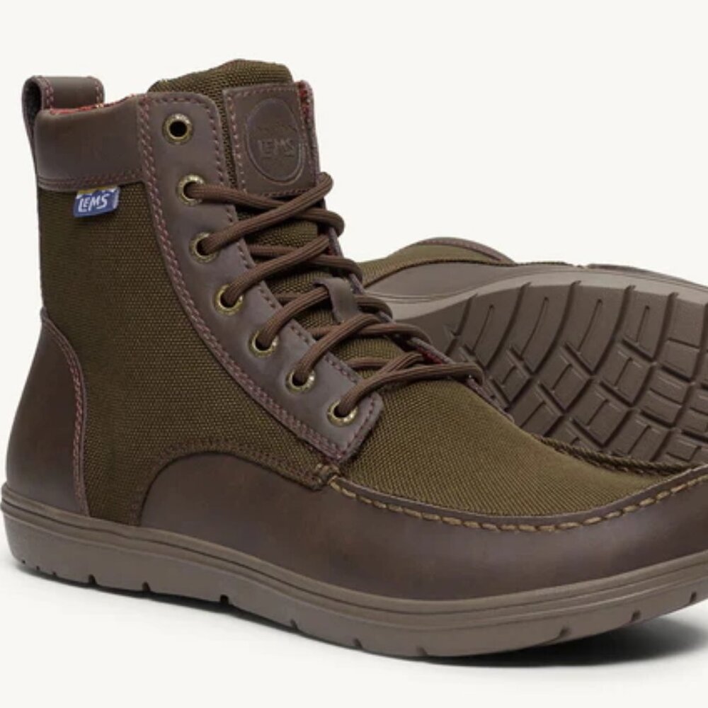 LEMS Boulder Boot - Nylon and Leather, unisex 44 EU, 10.5M or 12W